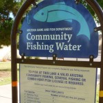 A lake next to Chaparral Village to fish at but requires valid Arizona fishing license is required